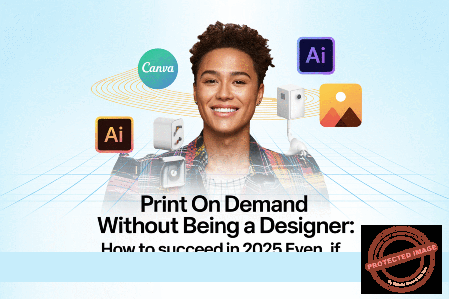 Print on Demand Without Being a Designer: How to Succeed in 2025 Even If You Have No Design Skills